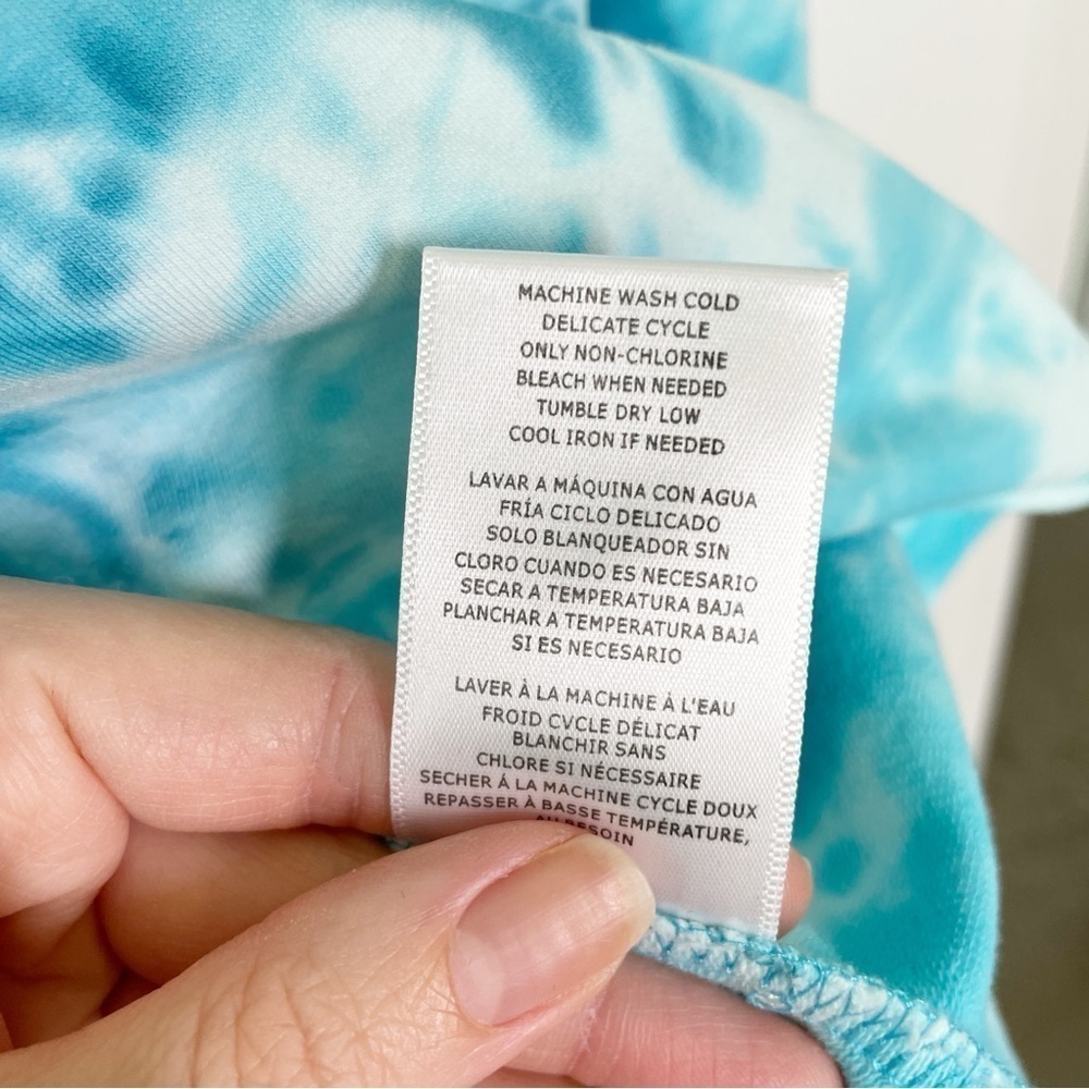 Kut from the Kloth Womens Pullover Cotton Sweatshirt in Blue Tie Dye‎ Size Small - Picture 6 of 8